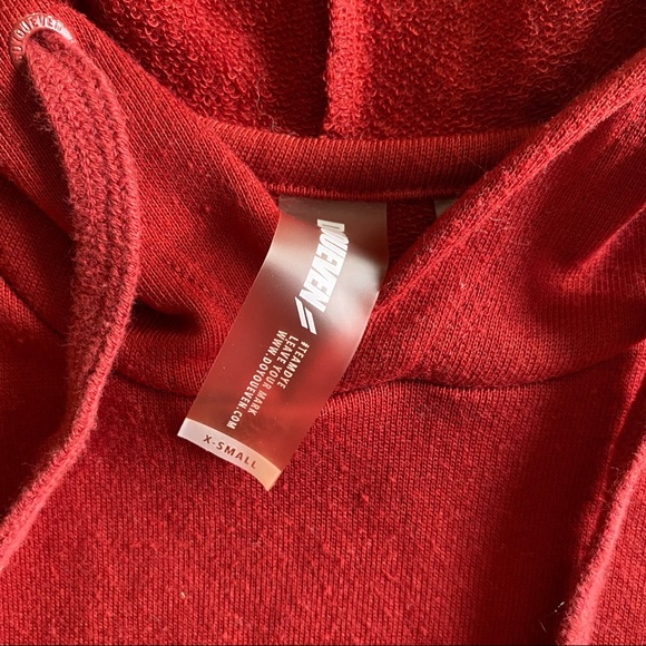 DOYOUEVEN Freedom Cropped Boxy Hoodie Earth Red XS - Picture 6 of 11